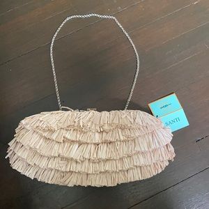 Santi Ruffle Bag Taupe